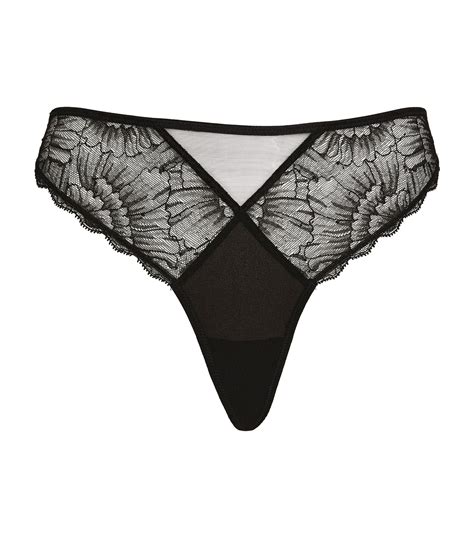 calvin klein black thong|CK Black Lace Thong .